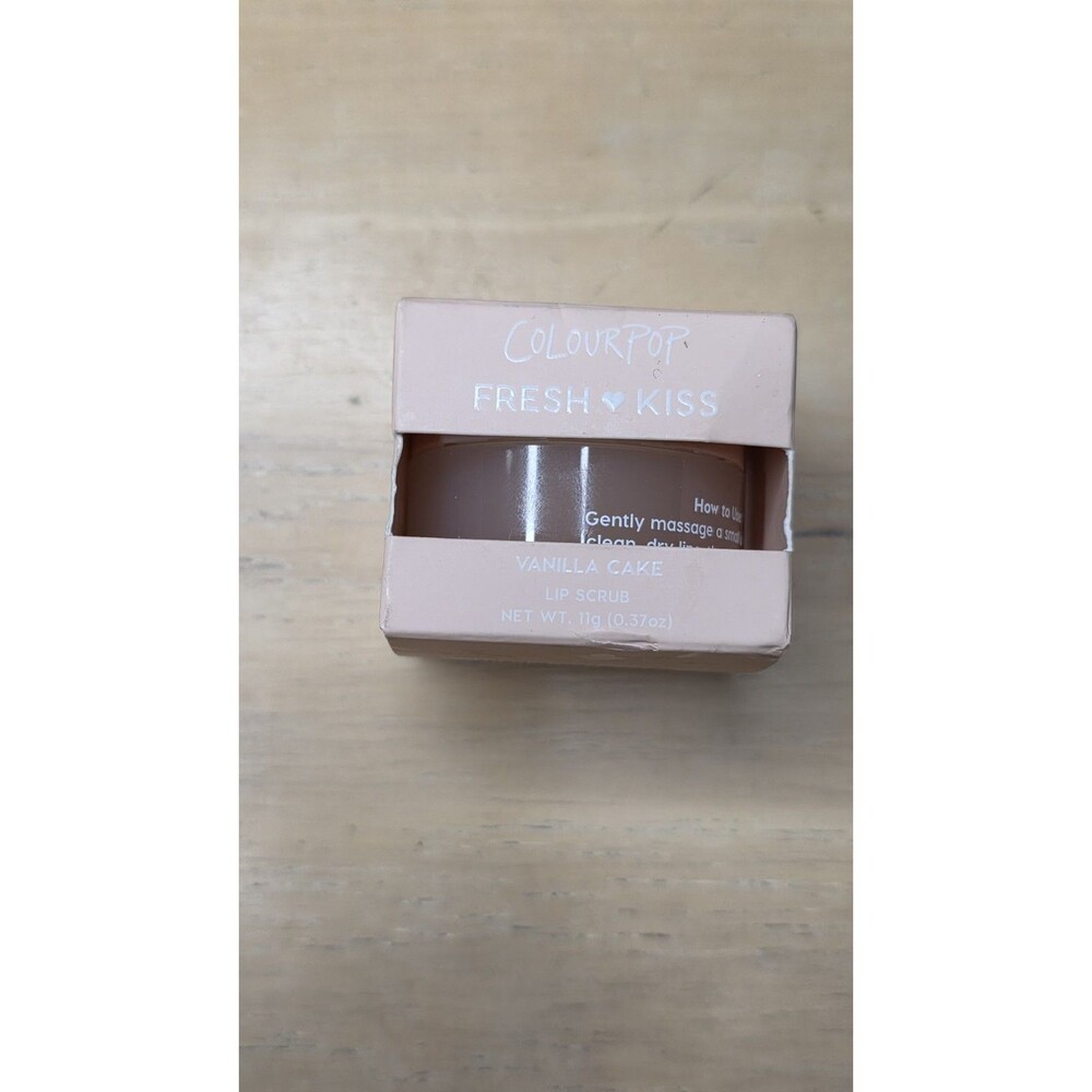 ColourPop Fresh Kiss Vanilla Cake Lip Scrub 0.37 oz 11g Cruelty Free